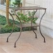 International Caravan Mandalay Iron Patio Wall Table in Bronze