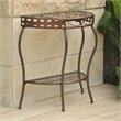 International Caravan Santa Fe Iron Patio Console Table in Bronze