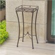 International Caravan Santa Fe Iron Patio Plant Stand in Bronze