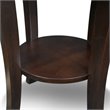 Leick Furniture Boa Round Wood End Table in Chocolate Cherry