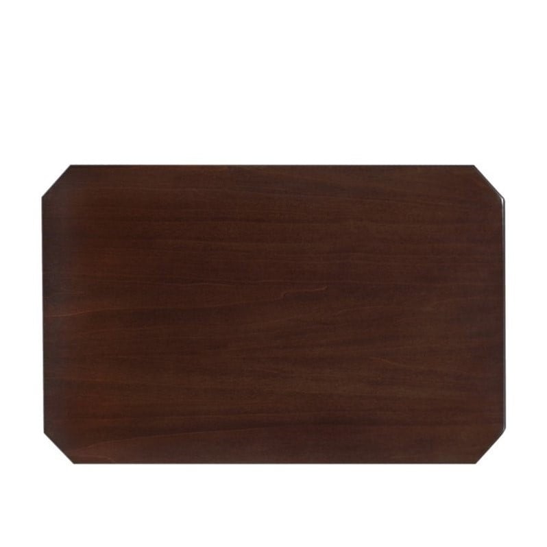 Leick Furniture Boa Wood End Table in Brown Chocolate Cherry