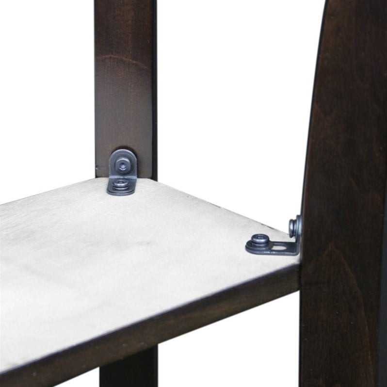Leick Boa Wood Console Table in Chocolate Cherry