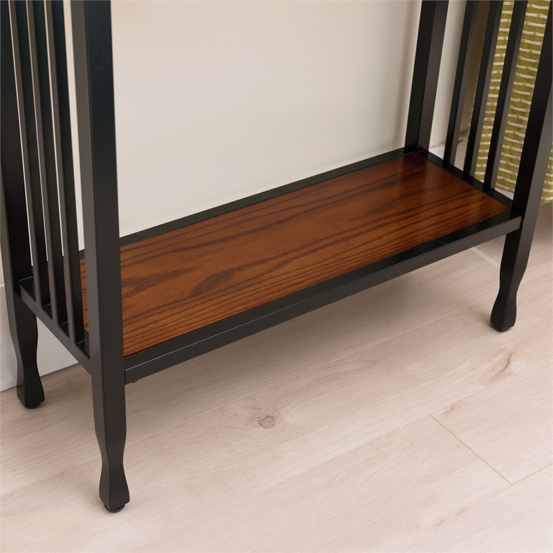 Leick Ironcraft Wood Console Table in Burnished Oak