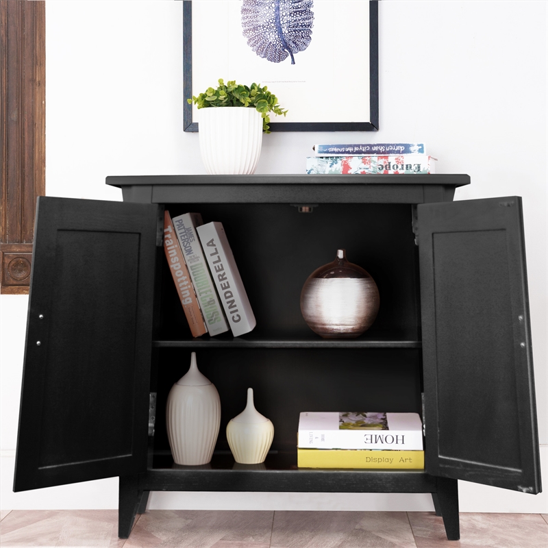Leick Favorite Finds Mission Solid Wood Hall Stand in Black Slate