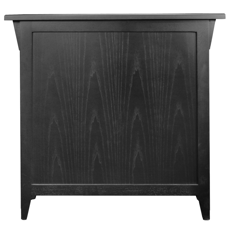 Leick Favorite Finds Mission Solid Wood Hall Stand in Black Slate