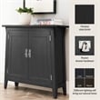 Leick Favorite Finds Mission Solid Wood Hall Stand in Black Slate