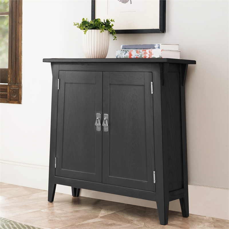 Leick Favorite Finds Mission Solid Wood Hall Stand in Black Slate