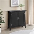 Leick Favorite Finds Mission Solid Wood Hall Stand in Black Slate