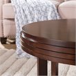 Leick Favorite Finds Oval Wood End Table in Chocolate Cherry
