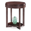 Leick Favorite Finds Oval Wood End Table in Chocolate Cherry