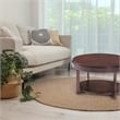 Leick Favorite Finds Oval Wood Coffee Table in Brown/Chocolate Cherry