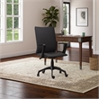 Leick Apostrophe Linen Office Chair in Black