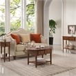 Leick Coastal Notions 1 Drawer Wood Console Table with Shelf in Oak