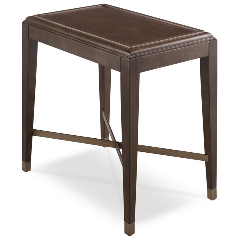 Leick Simone Narrow End Table In Pitch Driftwood 21005