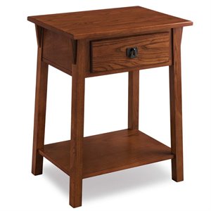 leick favorite finds 1 drawer nightstand in russet