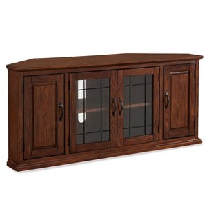 leick furniture riley holliday tv stand in burnished oak