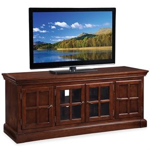 leick furniture riley holliday tv console in heartwood cherry