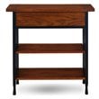 Leick Ironcraft Wood Foyer Bookcase with Drawer Storage in Brown