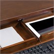 Leick Home Empiria  Wood Computer Desk in Walnut and Foundry Bronze