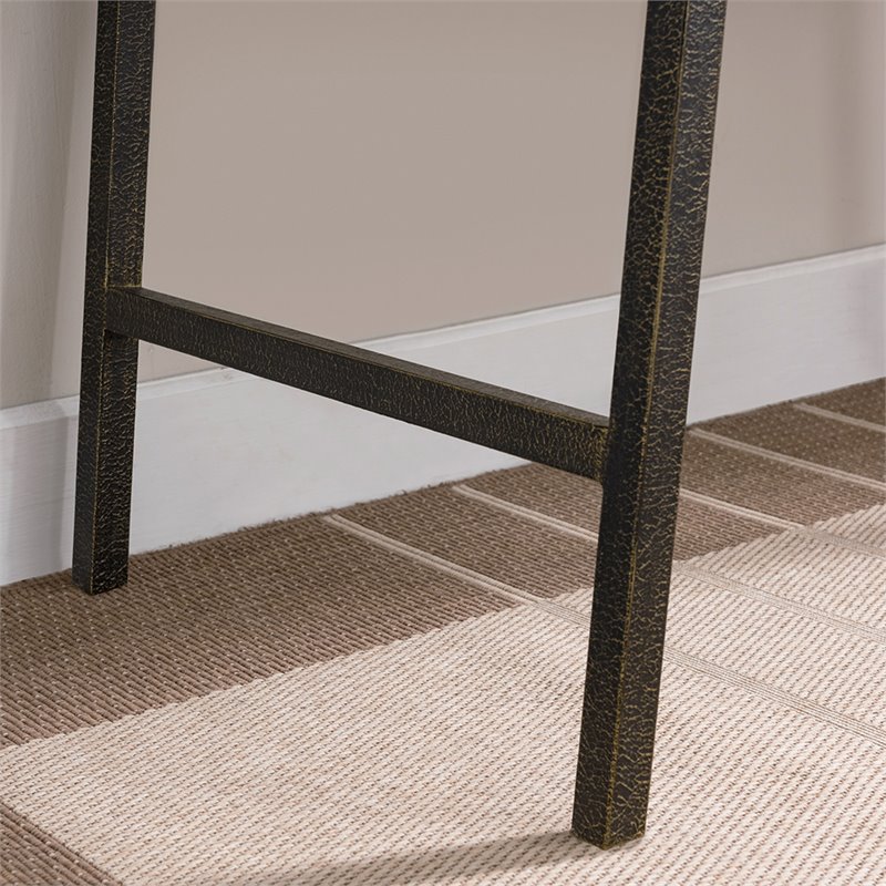 Leick Home Empiria  Wood Computer Desk in Walnut and Foundry Bronze