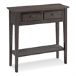 Leick Home Favorite Finds Wood Console Table in Smoke Gray