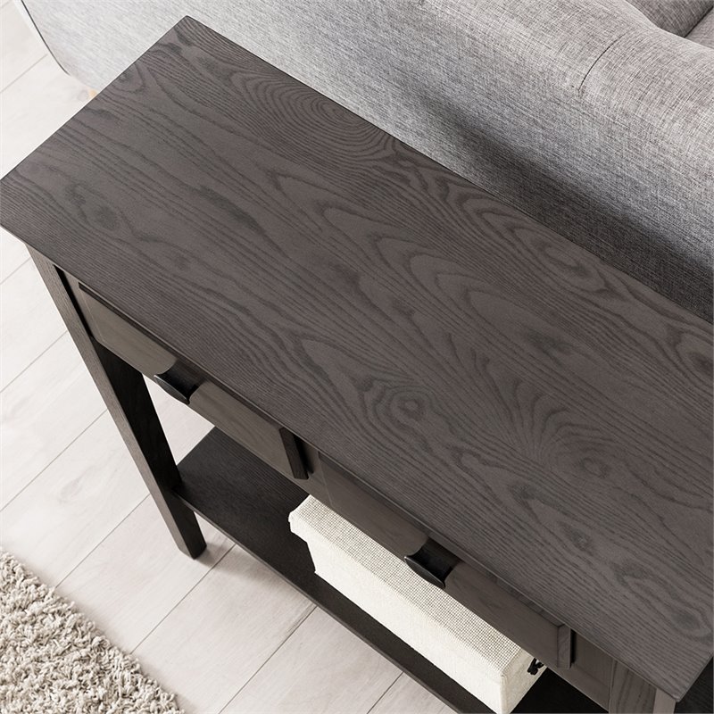 Leick Home Favorite Finds Wood Console Table in Smoke Gray