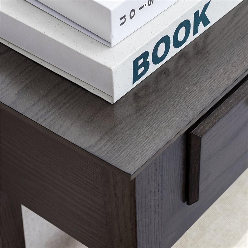 Leick Home Favorite Finds Wood Console Table in Smoke Gray