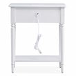 Leick Home Coastal Notions Orchid Wood Nightstand in White