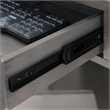 Leick Home Chisel & Forge Corner Computer/Writing Desk in Matte Black Metal Base
