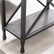 Leick Furniture Chisel & Forge Wood Narrow End Table in Smoky Gray Oak