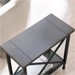 Leick Furniture Chisel & Forge Wood Narrow End Table in Smoky Gray Oak
