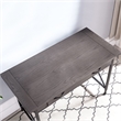 Leick Home Chisel & Forge Writing/Computer Desk in Matte Black Metal Base