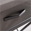 Leick Home Chisel & Forge Writing/Computer Desk in Matte Black Metal Base