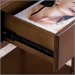 Leick Home Coastal Notions Wood Nightstand with AC/USB Charger in Oak