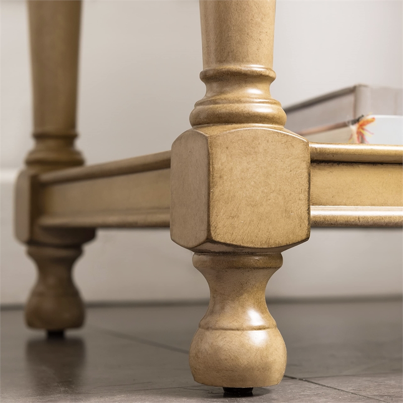 Leick Home Favorite Finds Nightstand with Top AC/USB Charging in Desert Sand