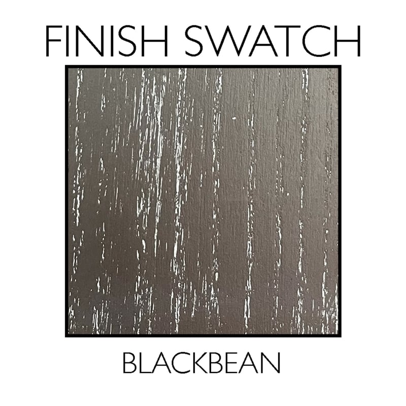 Leick Favorite Finds Wood Upholstered Dining Chair Set in Gray Washed Black Bean