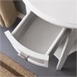 Leick Home Favorite Finds Solid Wood Demilune Hall Stand in Crisp White