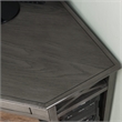 Leick Home Sturdy Wood Corner Computer/Writing Desk in Smoke Gray Oak