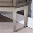 Leick Home Riley Corner TV Stand with Pewter Metal Base For TVs Upto 62