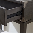 Leick Home 24032 Beckett One Drawer Wood Hall Stand with Shelf in Gray