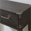 Leick Home 24032 Beckett One Drawer Wood Hall Stand with Shelf in Gray