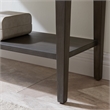 Leick Home 24032 Beckett One Drawer Wood Hall Stand with Shelf in Gray