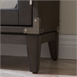 Leick Home 24010 Beckett Foyer Wood Cabinet in Gray-Anthracite/Pewter