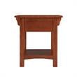 Leick Home Wood Mission Impeccable Locking Drawer Side Table in Medium Oak