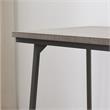 70003-ROBLK Wood Reversible Stepped Tier Shelf Desk in Oak/Gunmetal Gray