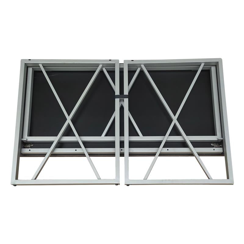 Leick Home 70002-WWNK Collapsible X Desk in Weathered Wood/Satin Nickel