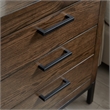 Leick Furniture Tableau 3-Drawer Wood Nightstand Table with AC/USB in Espresso