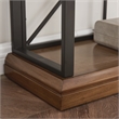 11832-WLGM Finnick Mixed Metal and Wood Bookshelf in Willow/Gunmetal Espresso