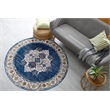 594044 Wendlyn Vintage Multicolor Medallion Boho Chic Area Rug 5'.3