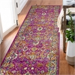 594192 Laraline Vintage Turkish Medallion Faded Fuchsia Area Rug 2'2